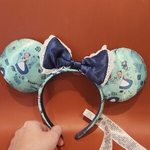 Disney Blue and White Alice in Wonderland Ears